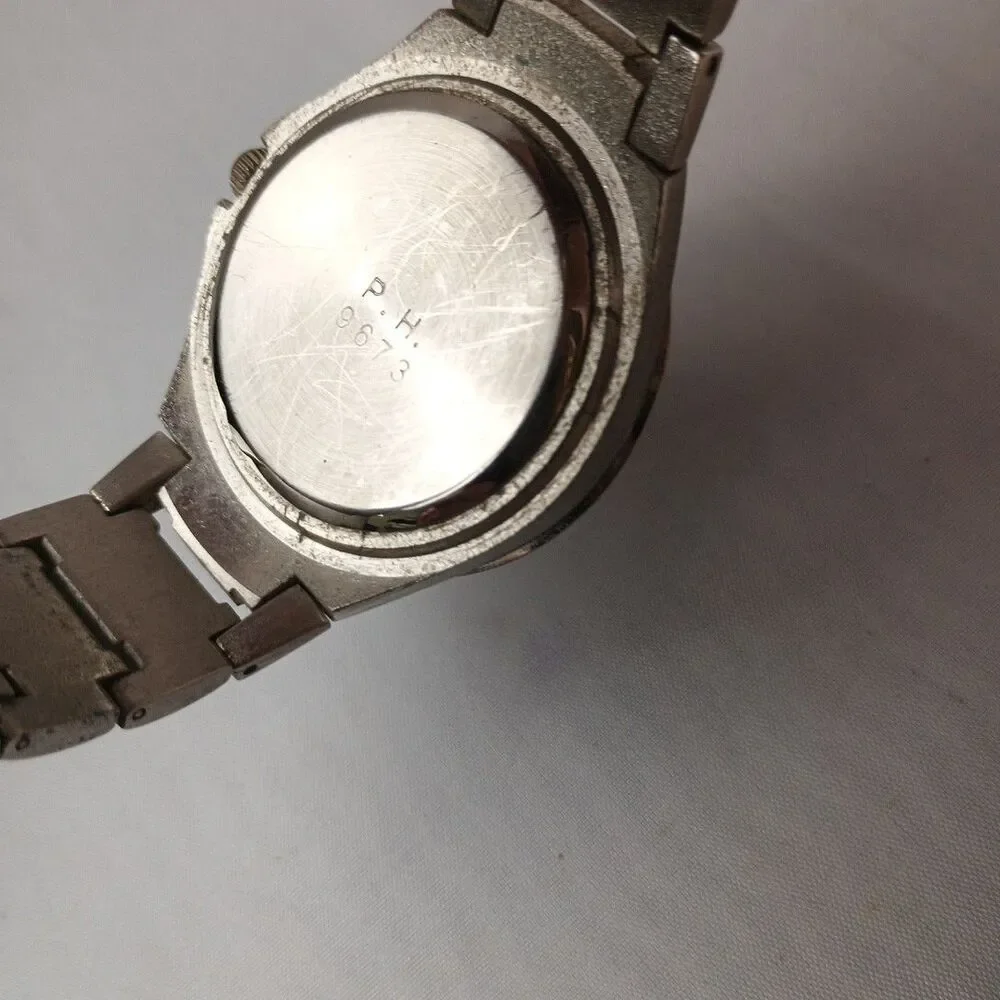 Vintage Reflex Chronograph Sport Men's Watch‎ Stainless Steel Band Working